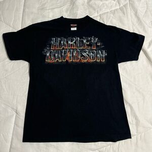 Harley Davidson Fletcher’s Clearwater Beach Florida 2011 Flames T-Shirt M